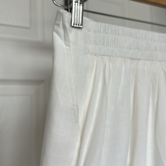 NWT Commense Linen Blends Work Belted Shorts Set White - Picture 14 of 15